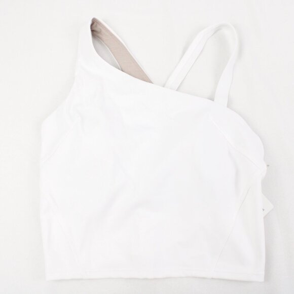 NWT Lululemon Exerlux Asymmetrical Tennis Tank Top in White Size 8 (B/C Cup) - Picture 3 of 10
